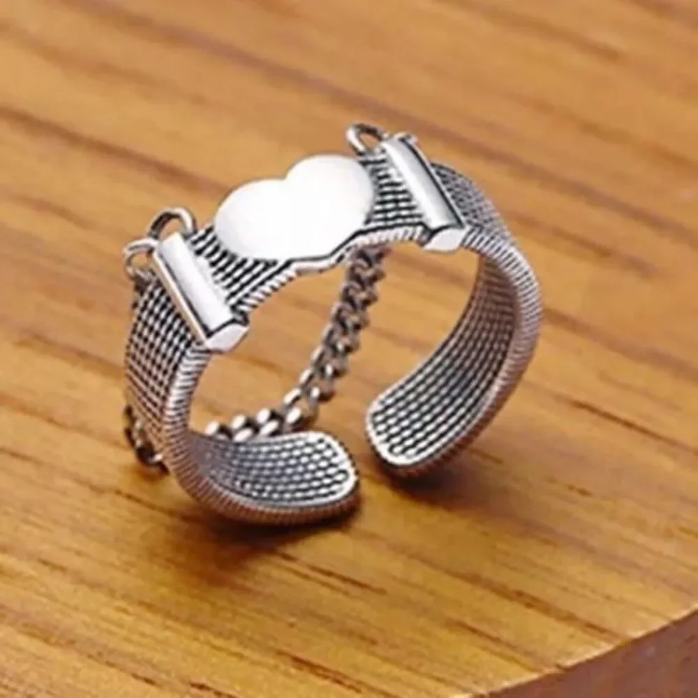 The Unchain My Heart Ring in antiqued Tibetan Silver 925